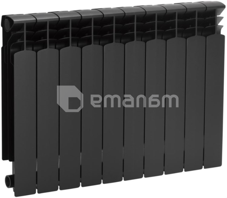 სექციური რადიატორი, ალუმინის  KFA Armatura G500F შავი