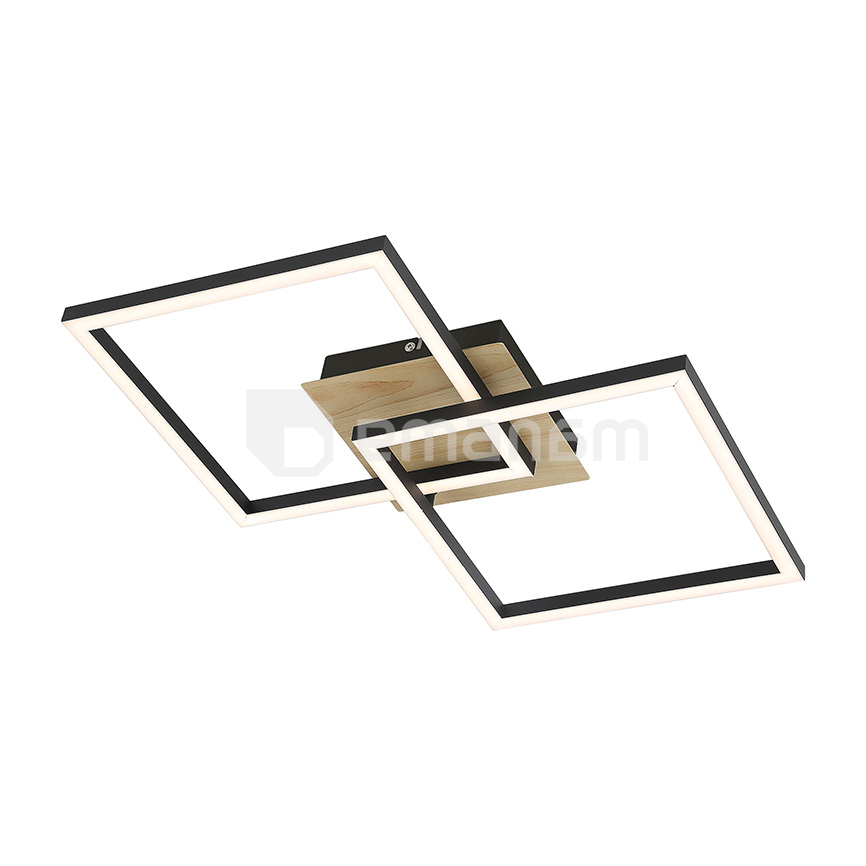 ჭაღი Rabalux ASHTON LED 24W 3000K 1600Lm შავი 6589