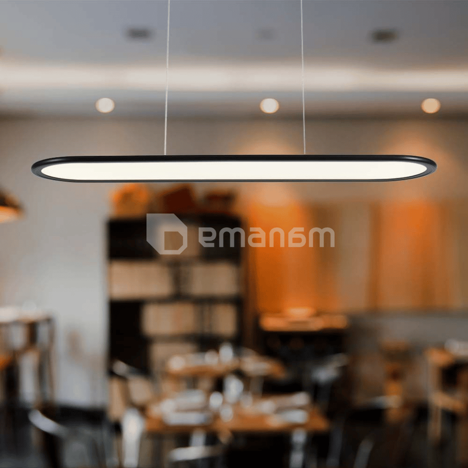 განათება V-TAC LED 24W 4000K 3000Lm შავი ფერი 10045