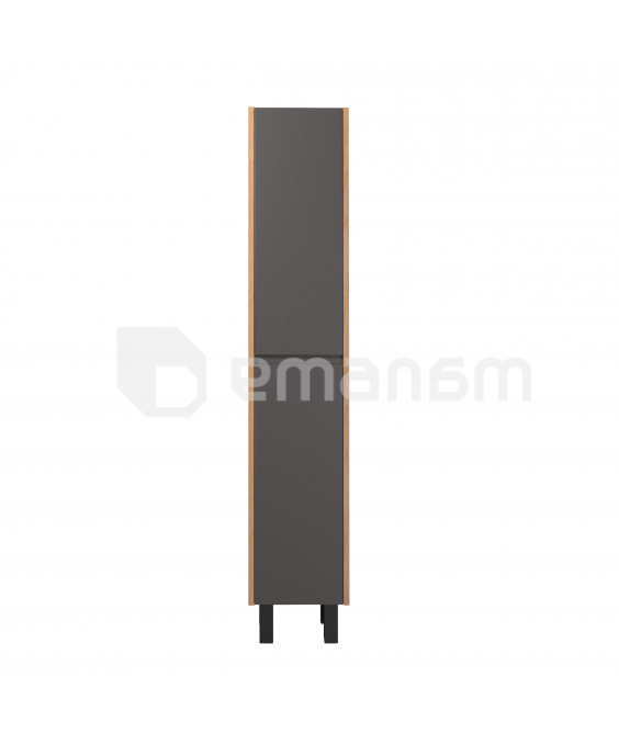 აბაზანის კარადა პენალი OLIVE P-33-U Wood/Grey 33x175 სმ