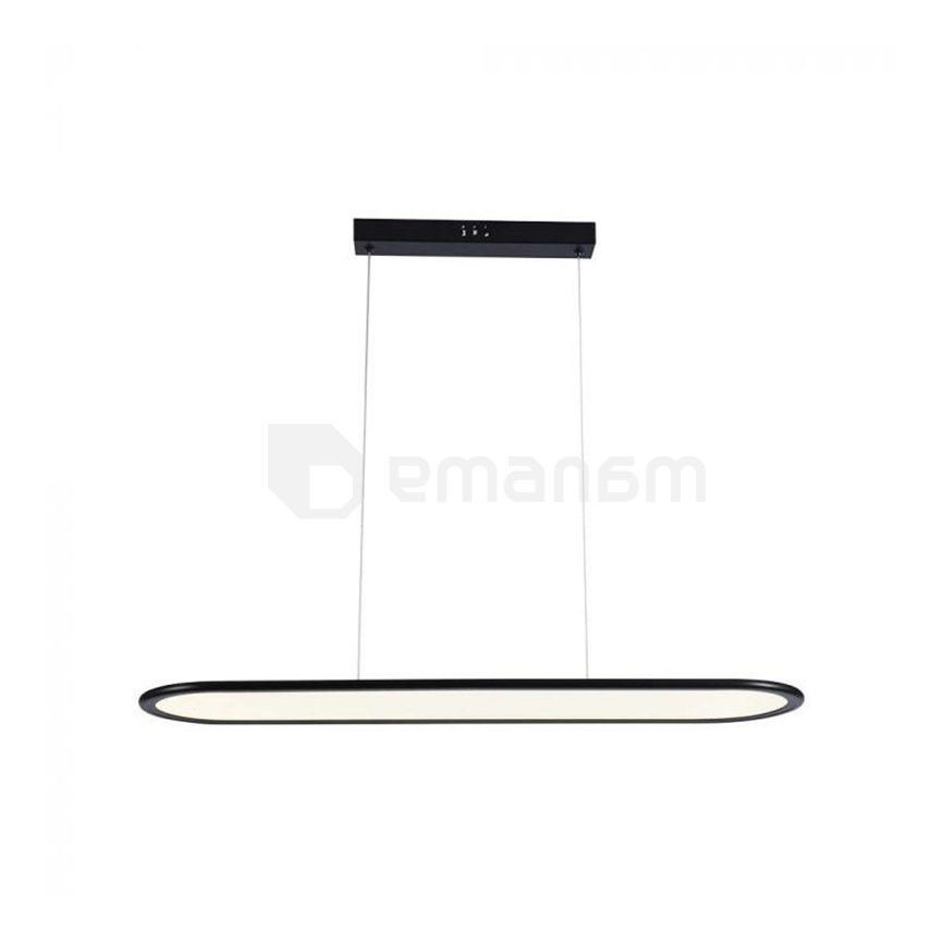 ჭაღი LED V-TAC 24W 3000К 3000Lm შავი ფერი 10046