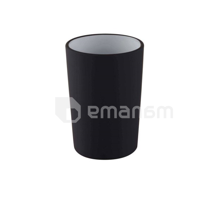 ჭიქა კბილის ჯაგრისებისთვის Plain Black 65702
