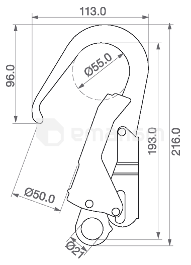 კაუჭი Top Lock 71160