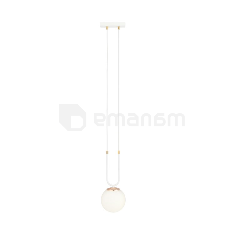 საკიდი EMIBIG GLAM 1 E14 1x MAX 40W WHITE OPAL