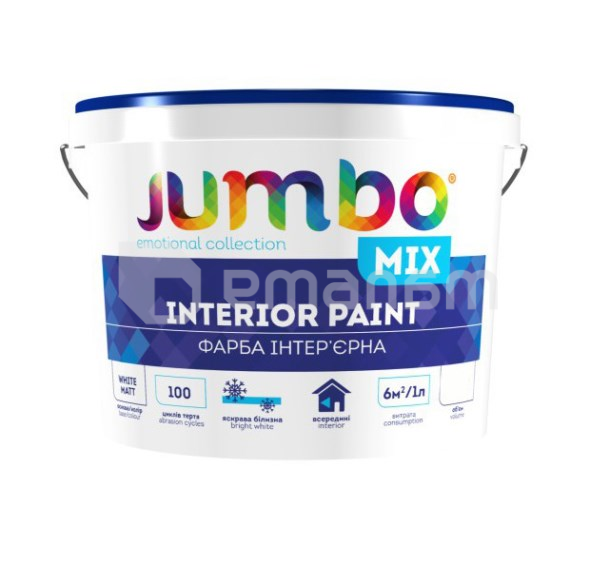 ინტერიერის საღებავი JUMBO Mix თეთრი 15 ლ