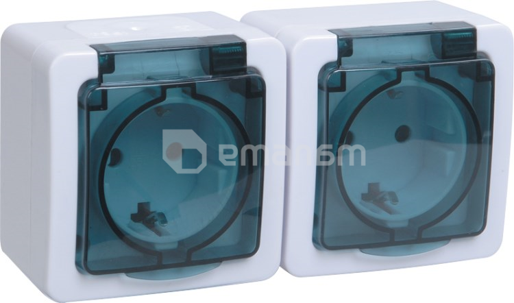 როზეტი IEK ERMP22-K03-16-54-EC 2 IP54 დამიწებით