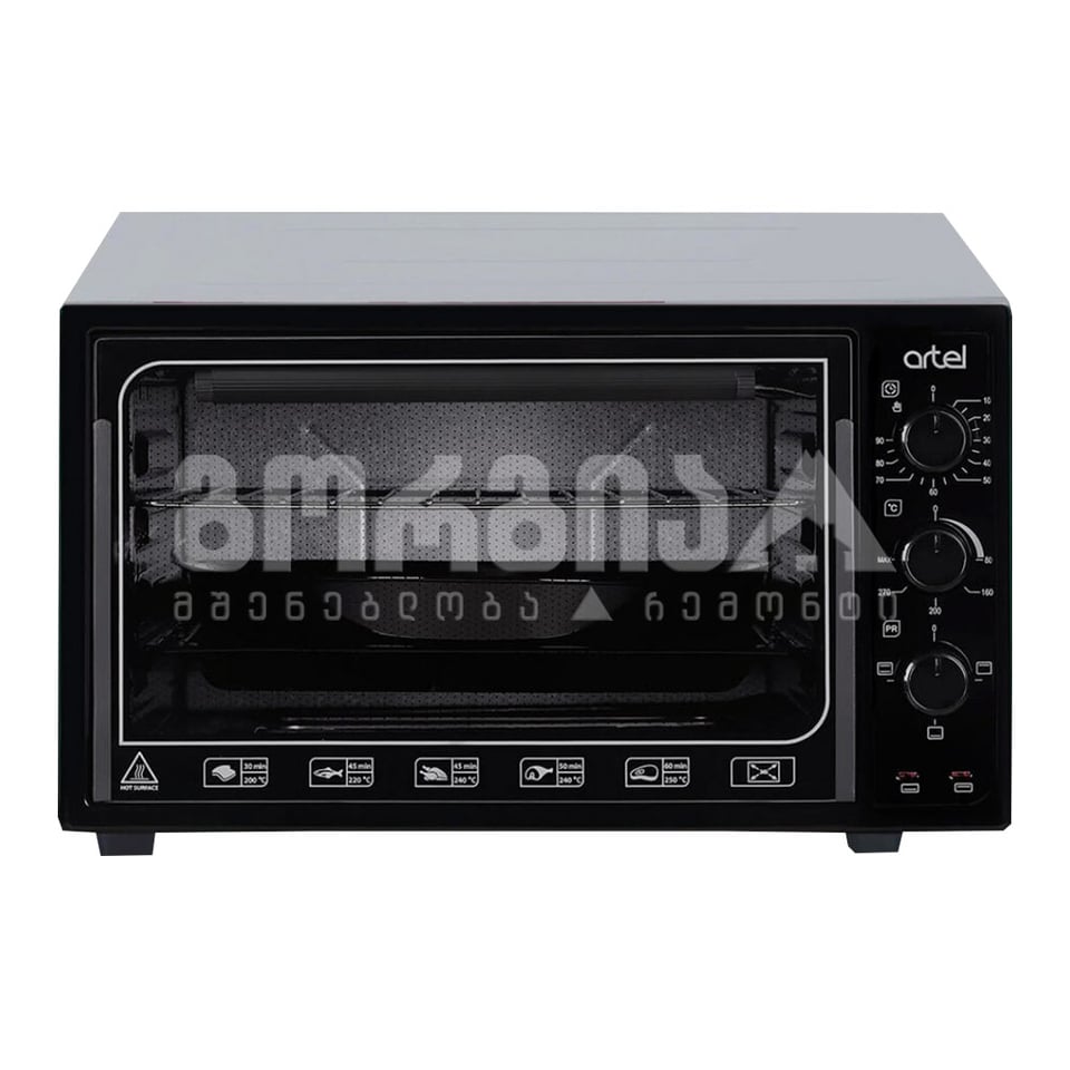 ელექტრო ღუმელი MD 3216 L Black-Black ARTEL