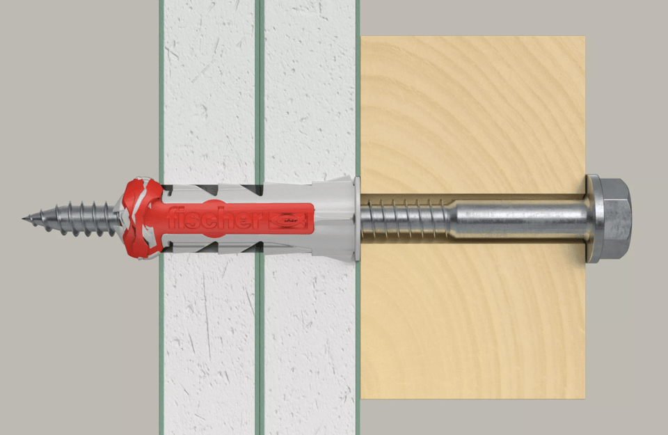 დუბელი DUOPOWER 10X50 S |  ჭანჭიკით (25 ცალი)