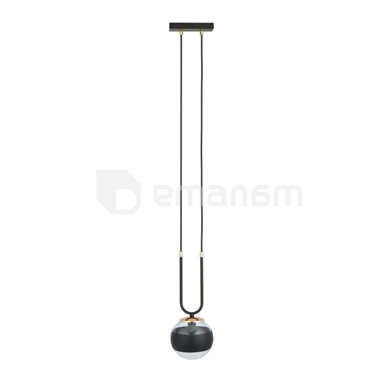 საკიდი EMIBIG GLAM 1 E14 1x MAX 40W BLACK STRIPE