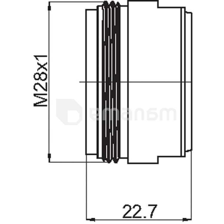 აერატორი Rubineta M28გ.ხx1