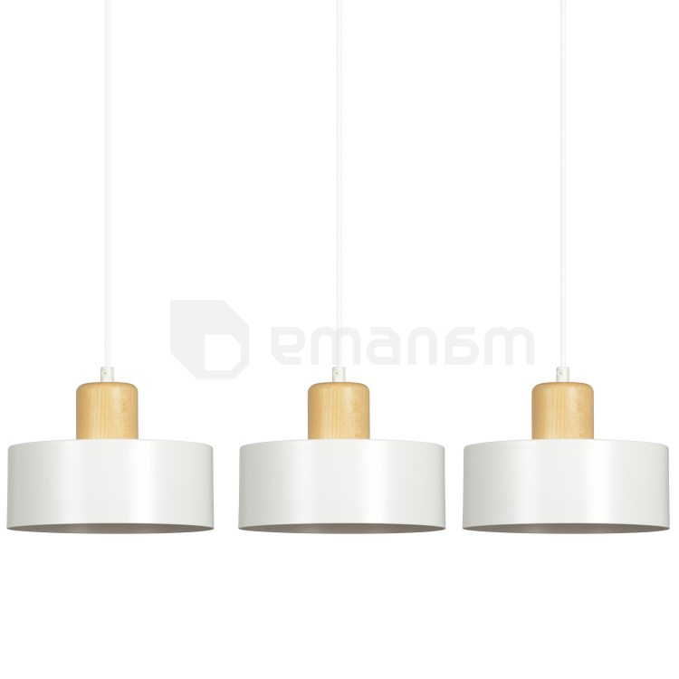 საკიდი EMIBIG Torin 3 E27 3x MAX 60W თეთრი