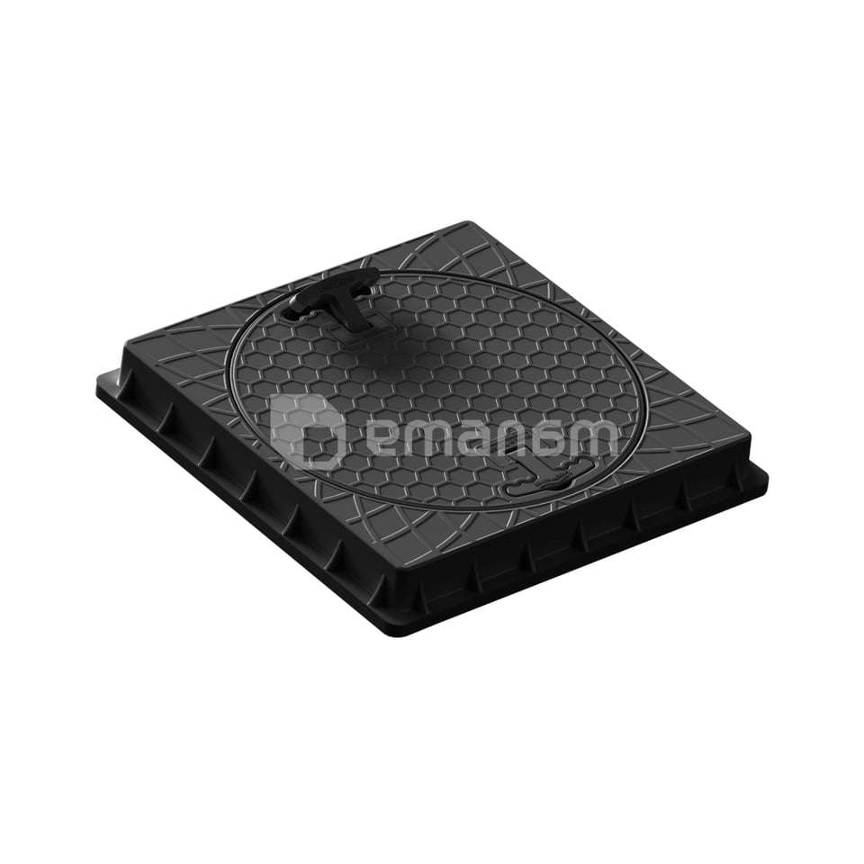 ლიუკი მრგვალი საკეტით და სადგამით Torun Plastik YK-1004-S 500 მმ