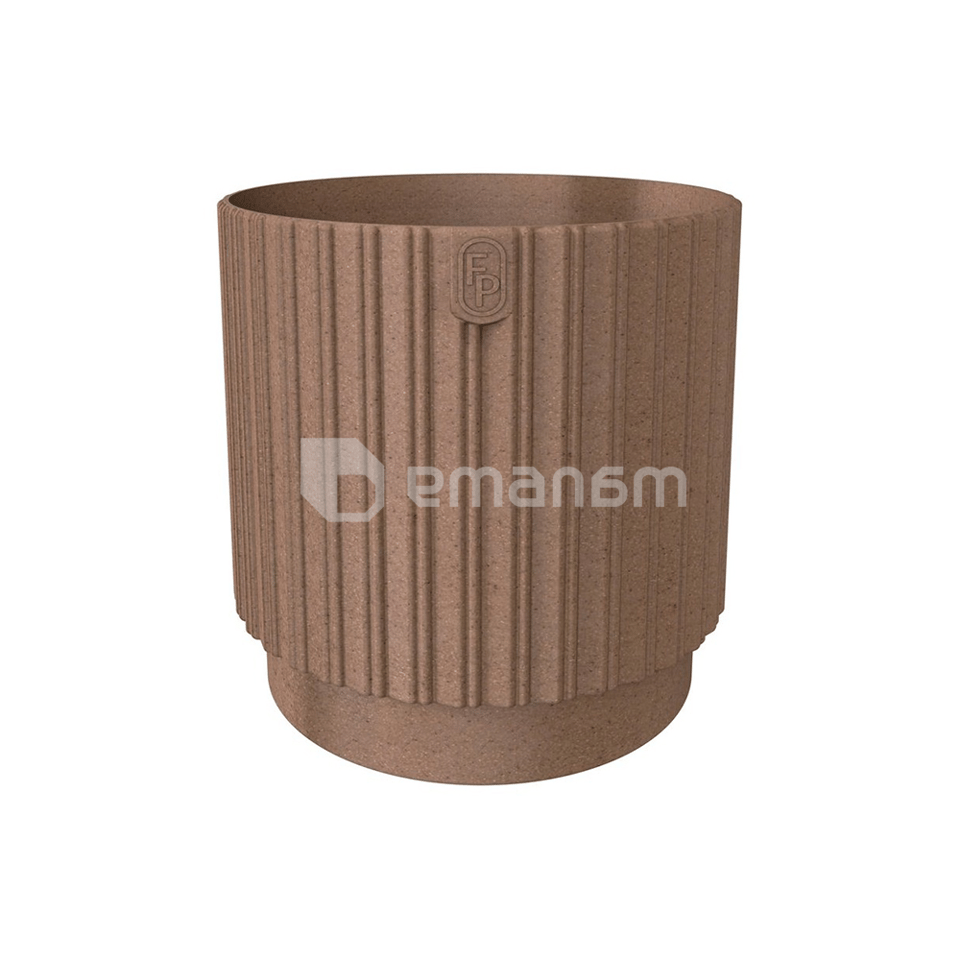 ქოთანი ყვავილის FORM-PLASTIC Mika Cyli Petit 18 Eco Wood natural wood