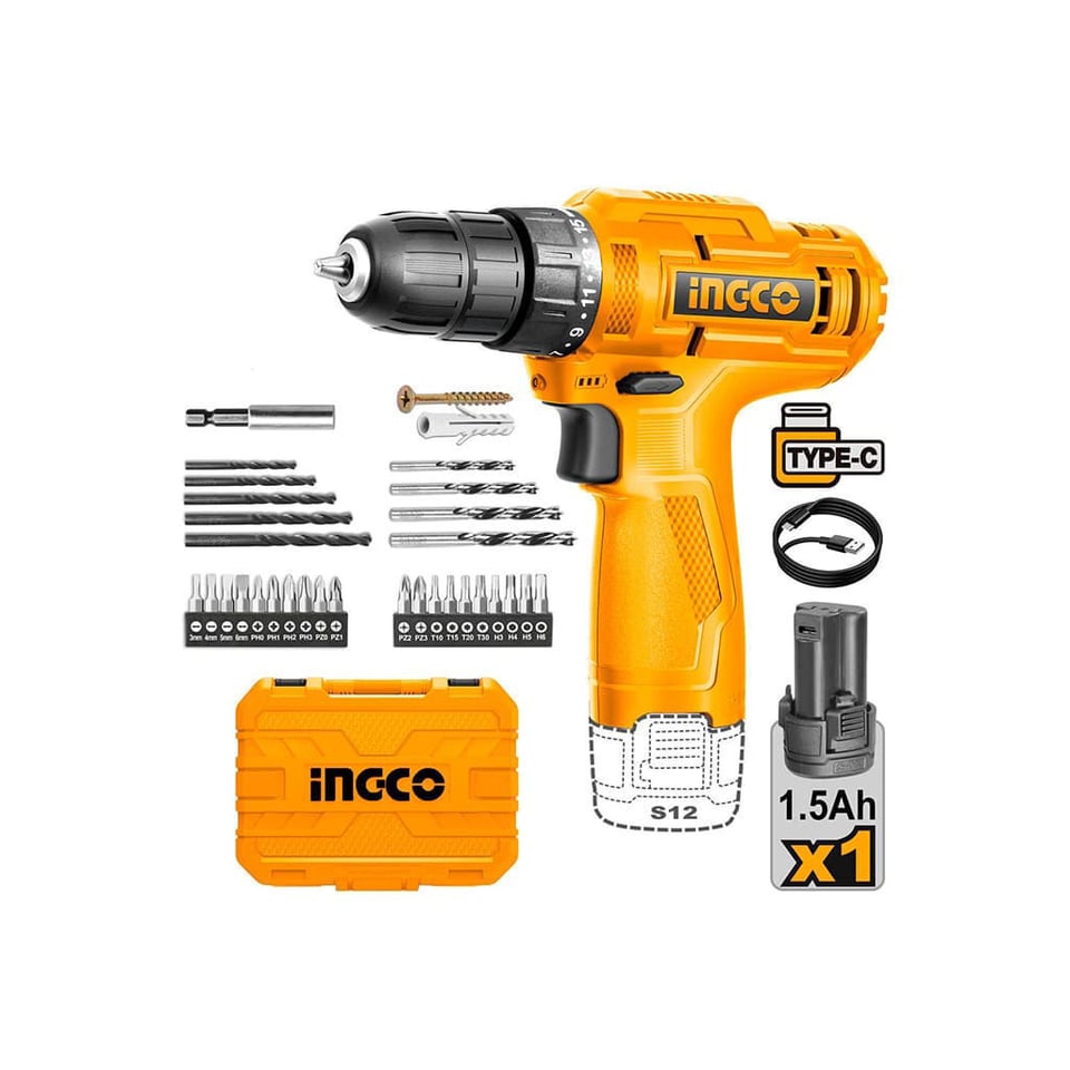 ხელის ელ. ხრახნდამჭერისა და ინსტრუმენტის 89 ც ნაკრები (HKTHP10891) INGCO