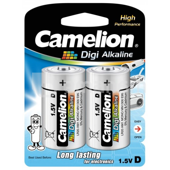 ელემენტი Camelion D Digi Alkaline 2 ც