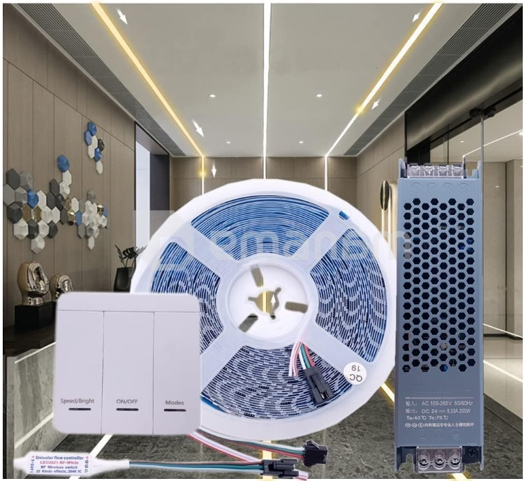 ლენტი LED Guoye 120 10м 100W 24V 3000K თბილი თეთრი