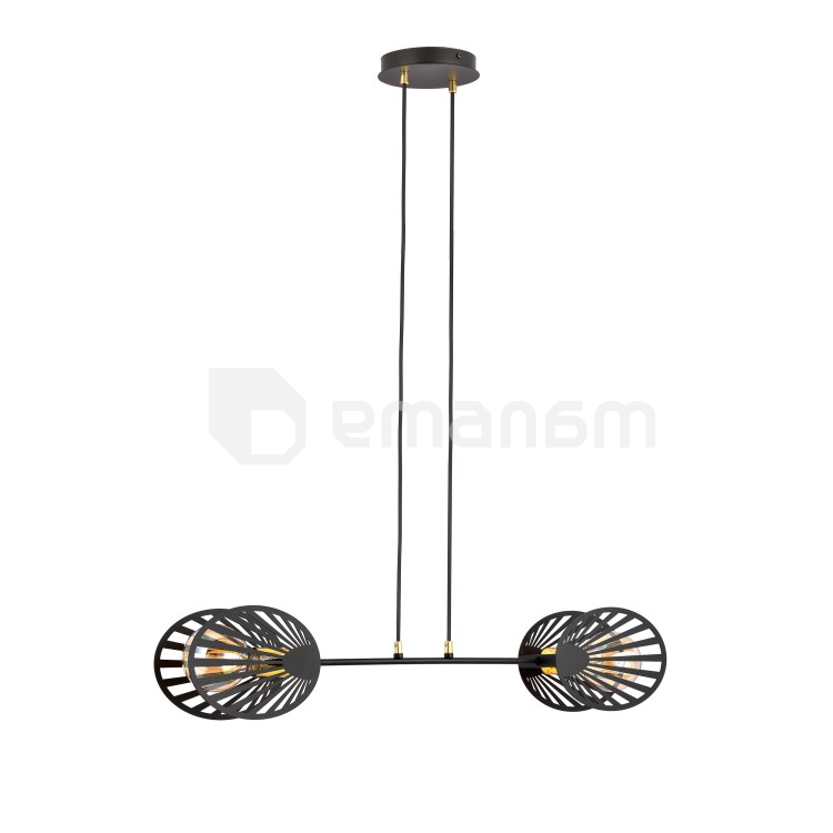 ჭაღი EMIBIG PLAYA 2 E27 2x MAX 60W შავი