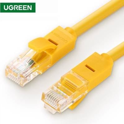UTP LAN კაბელი UGREEN NW103 (60816) Cat5e Patch Cord UTP Lan Cable 20m (Yellow)