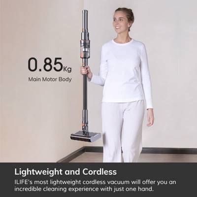 უსადენო მტვერსასრუტი Ilife H11, 110W, 200ML, 30 Minutes Working Time, Cordless Handheld Vacuum Cleaner, Household Cleaning Tools, Grey