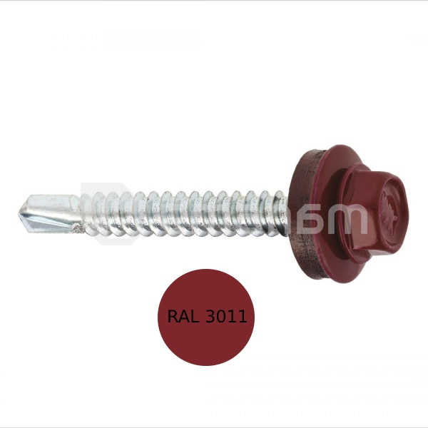 სახურავის ჭანჭიკი Wkret-met WF-48035-RAL 3011 250ც