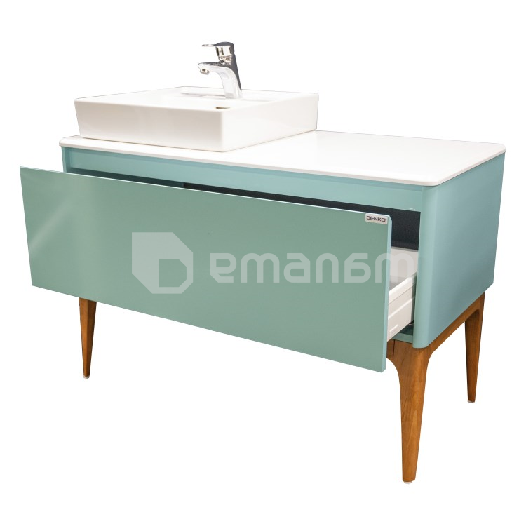 ტუმბო ხელსაბნით დასადგამი Denko Selanik 105 Turquoise Blue