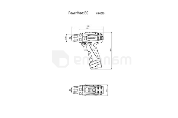 აკუმულატორის დრელი-სახრახნისი Metabo POWERMAXX BS 10.8V (600079550)