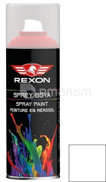 საღებავი სპრეი Rexon თეთრი მქრქალი 400 მლ