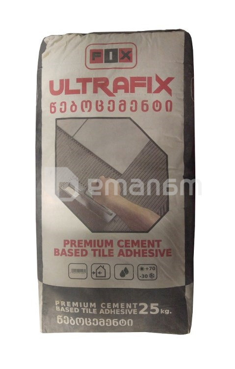 წებო ფილის Ultrafix Premium 25 კგ
