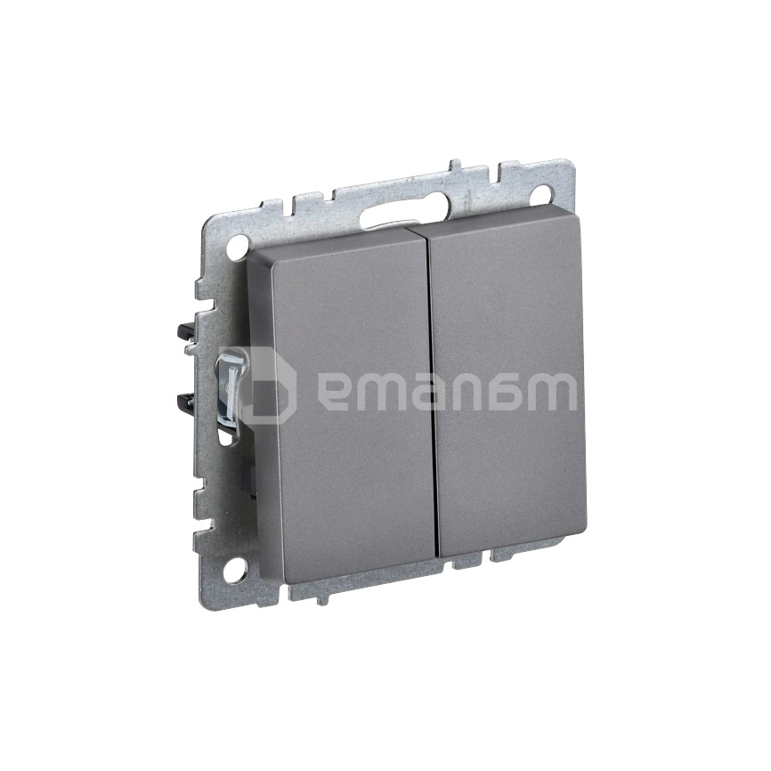 ჩამრთველი ჩარჩოს გარეშე IEK BRITE 2 10A VS10-2-0-BrS