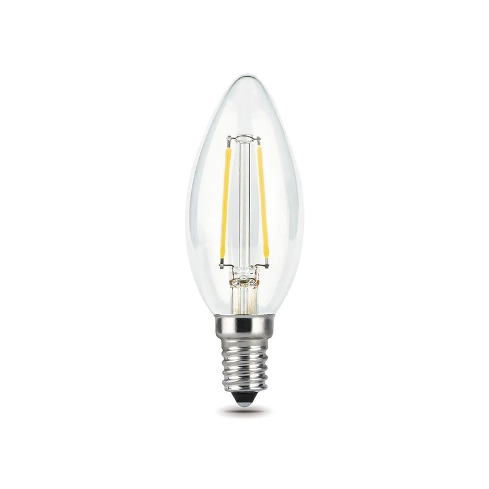 LED  ნათურა Filament Candle E14 5W 4100K - 10380 Gauss Black