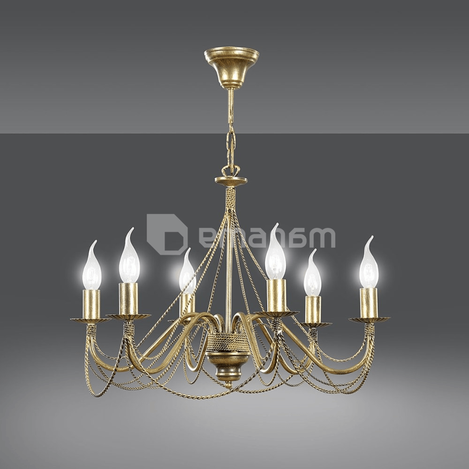 ჭაღი EMIBIG TORI 6 E14 h750 L630 ოქროსფერი 170/6