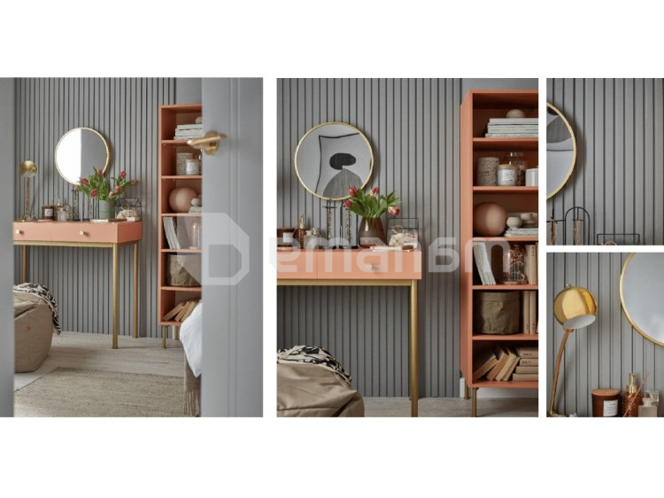 ლამელის პანელი VOX Profile Linerio L-Line Grey 2650x122x21 მმ