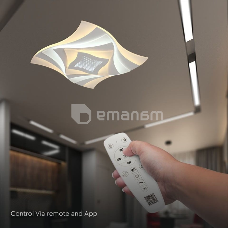 ჭაღი LED V-TAC 75W 6500Lm თეთრი IP20 VT-7734 23397