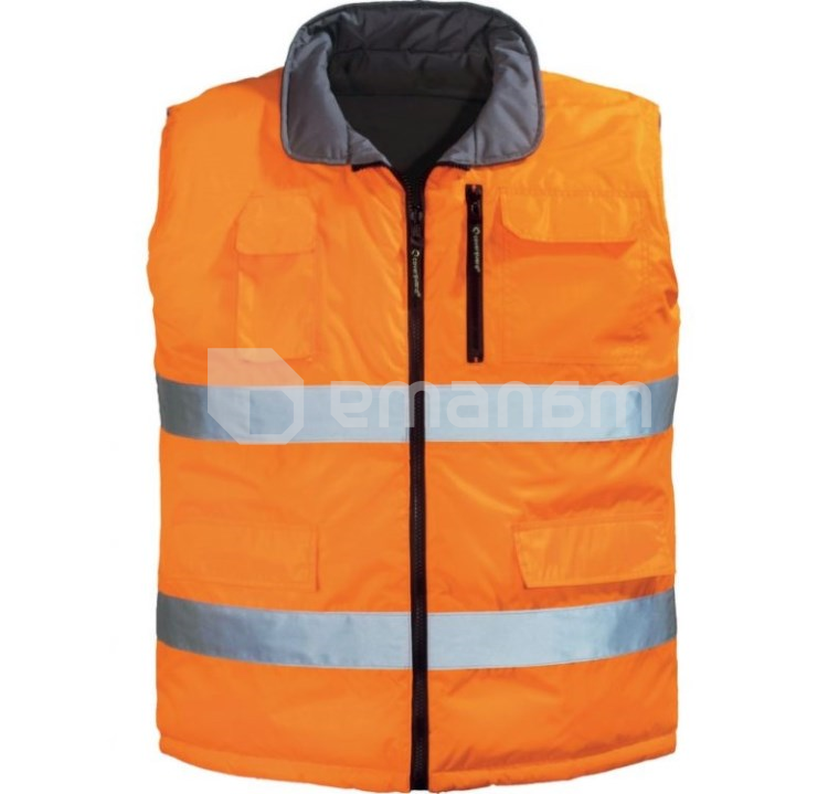 ჟილეტი დათბილული ორმხრივი Coverguard 7HWGO M ნარინჯისფერი
