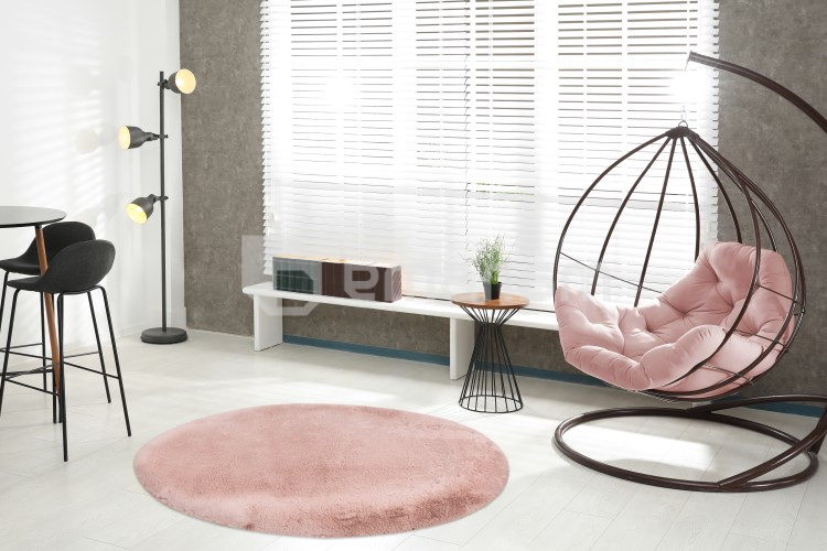 ხალიჩა DCcarpets Heaven 90770 Powder Pink R 200x200 სმ