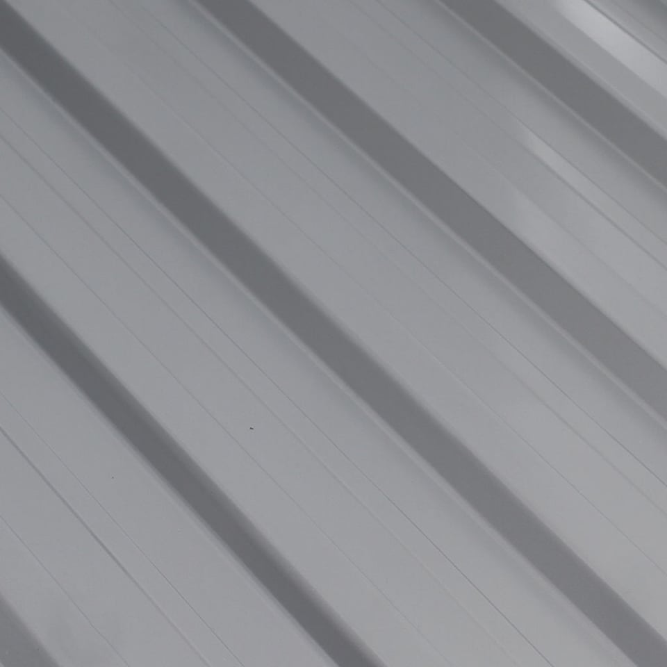 პროფილირებული ფერადი თუნუქის სახურავი 0.5X1090 პრიალა RAL9006 NOVA