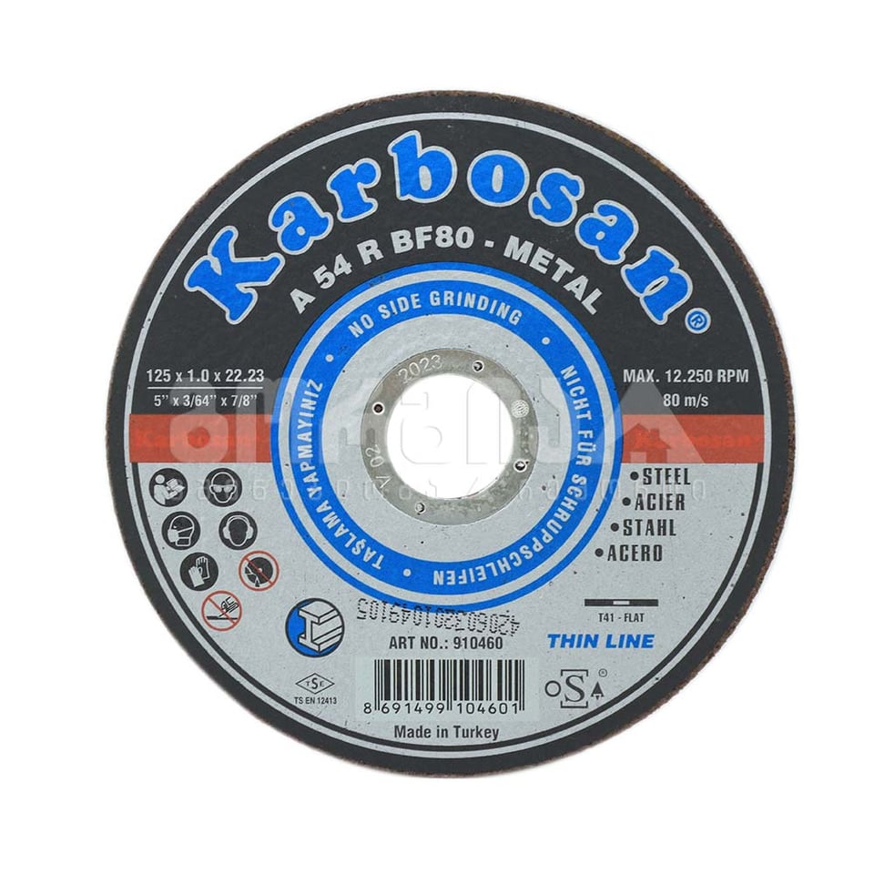 საჭრელი დისკი 125.1,6.22 A46R T41 Karbosan
