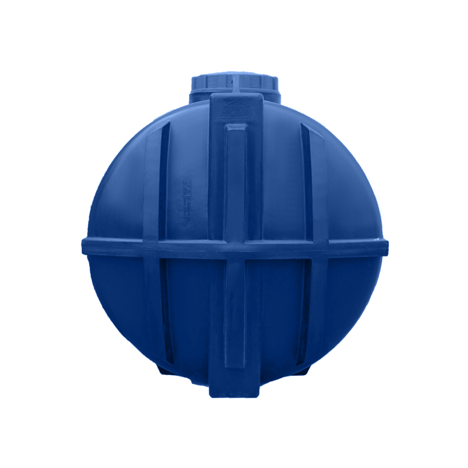 5000ლტ პოლიეთილენის ცილინდრულ-ჰორიზონტალური ავზი (ორმაგი, ლურჯი-თეთრი)