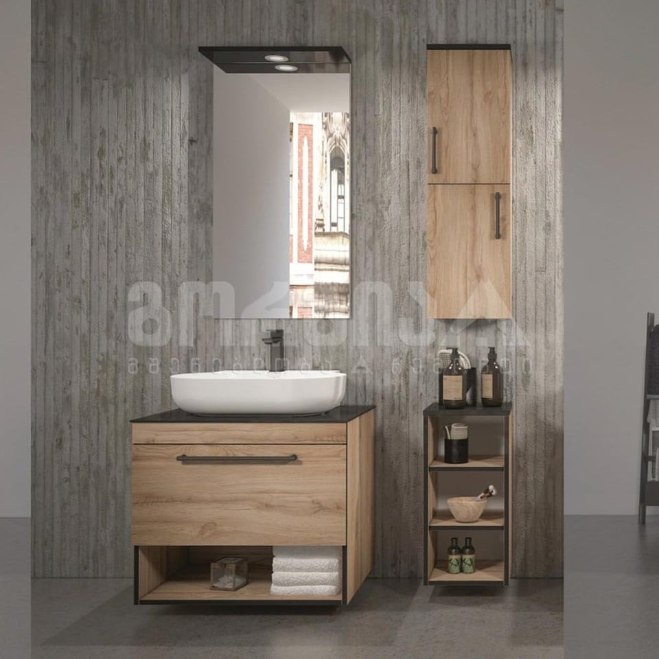 აბაზანის ავეჯის კომპლექტი KNIDOS 70 სმ ა LEGNANO