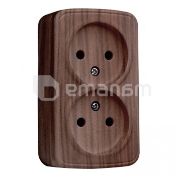 როზეტი EKF EGR10-102-40 2 განყოფილებიანი მუქი ხე