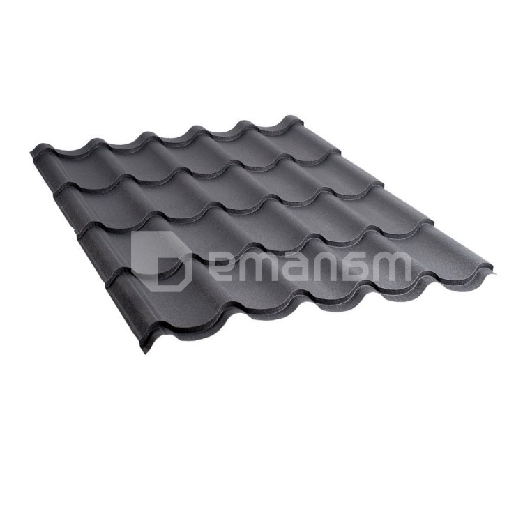 კრამიტი ლითონის 0.45x1180х2000 მმ 2.36 მ² Wrinkle ნაცრისფერი