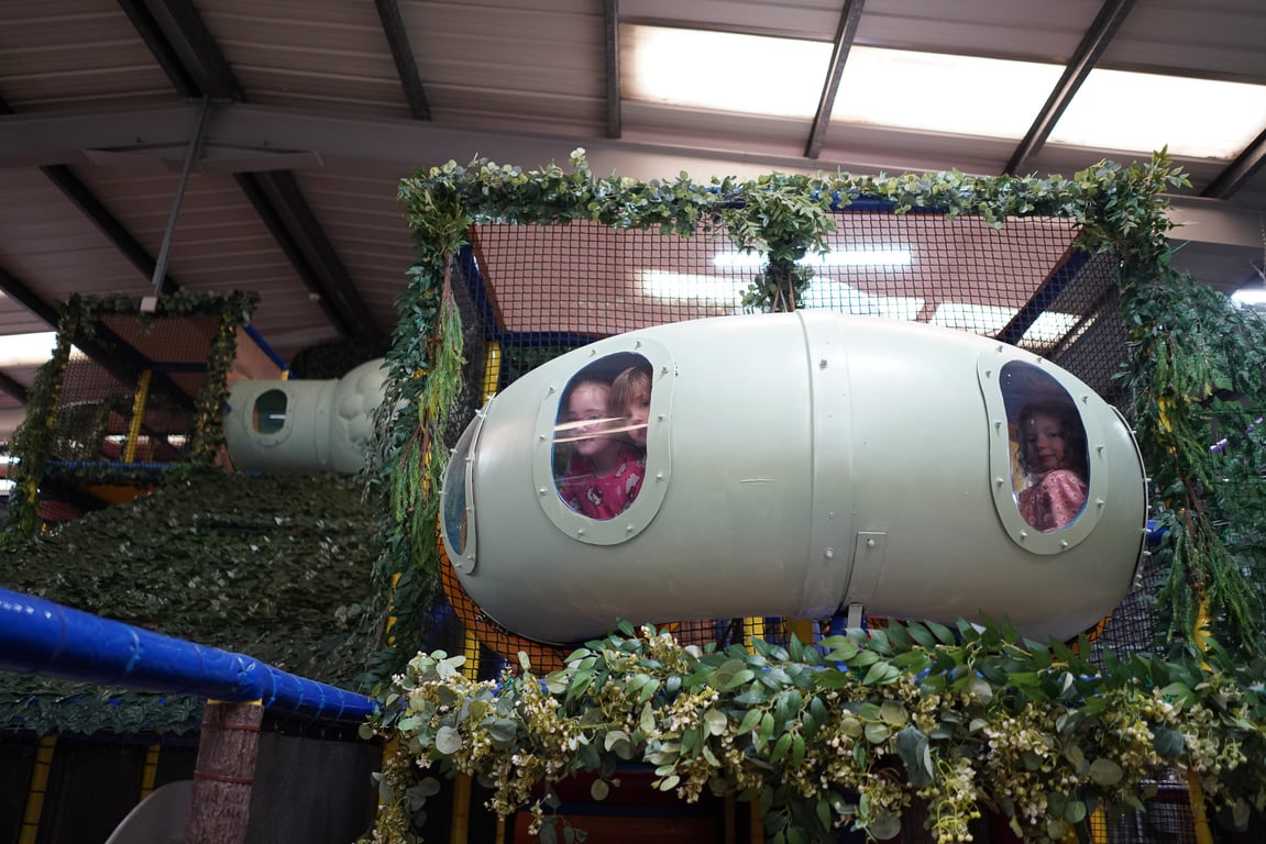 Families enjoying the play cafe