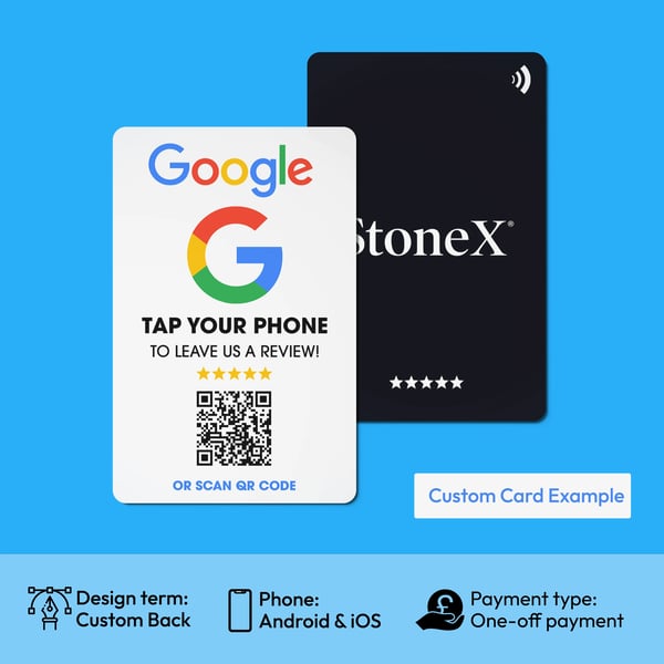 Google Review NFC Cards Evrycard Edition