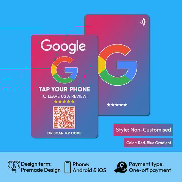 Google Review NFC Cards Evrycard Edition