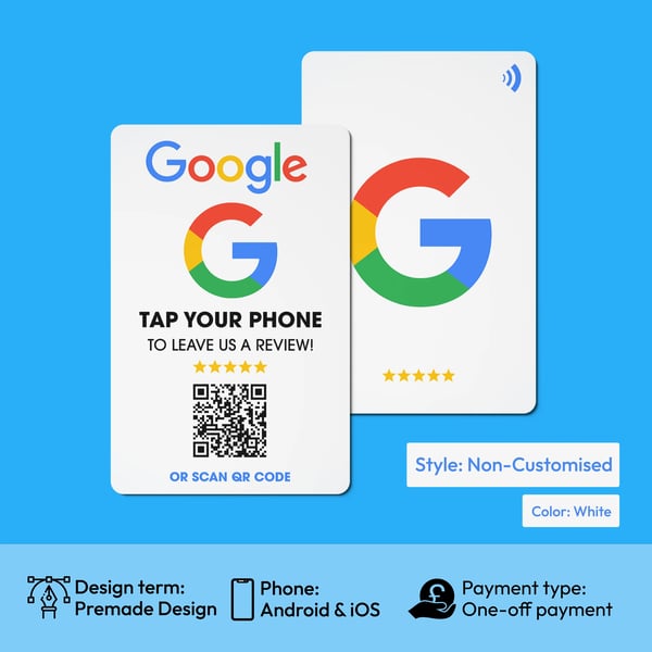 Google Review NFC Cards Evrycard Edition