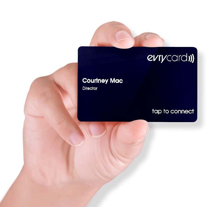 digital business card cover - evrycard