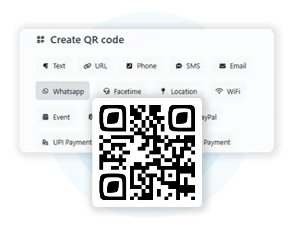 QR code feature of Evrycard.