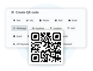 qr code feature of evrycard