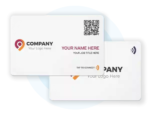 Smart business card front and back side.