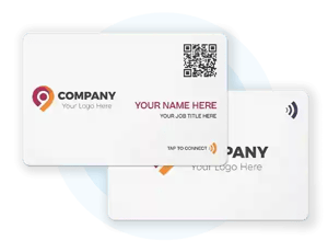 smart business card front and back side